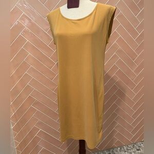 Sleeveless Mustard Dress